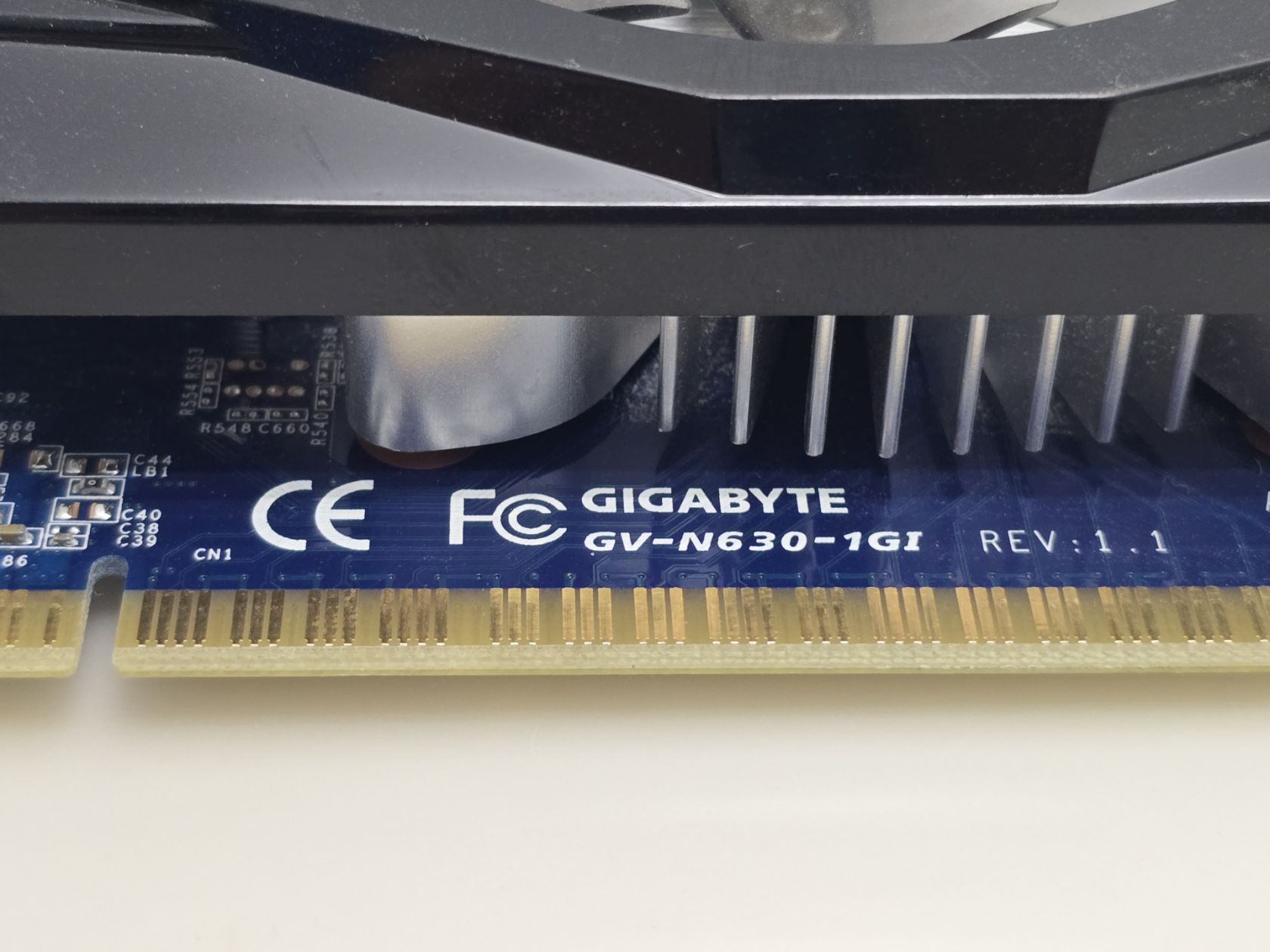 Видеокарта GIGABYTE GeForce GT 630 1GB   (GDDR3,128 Bit,HDMI,PCI-Ex,Б/у) - фото фото фото 1