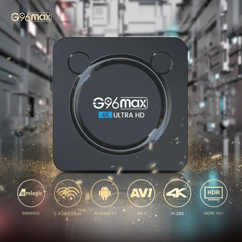 Приставка V-BOX G96 Max W2 4K 4/64 UltraHD Android 11 - фото фото фото 4