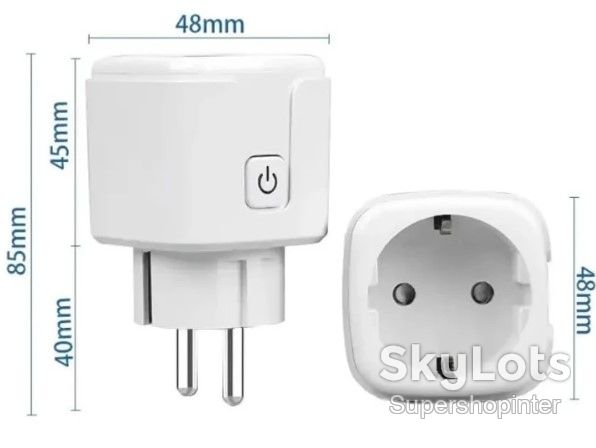 Умная WiFi розетка 16А, Smart 3680Вт / Розетка с управлением через телефон / Интеллектуальная розетка - фото фото фото 4