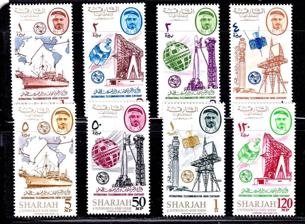 Космос .  Шарджа 1965 г  MNH -  ITU - - фото фото фото 0