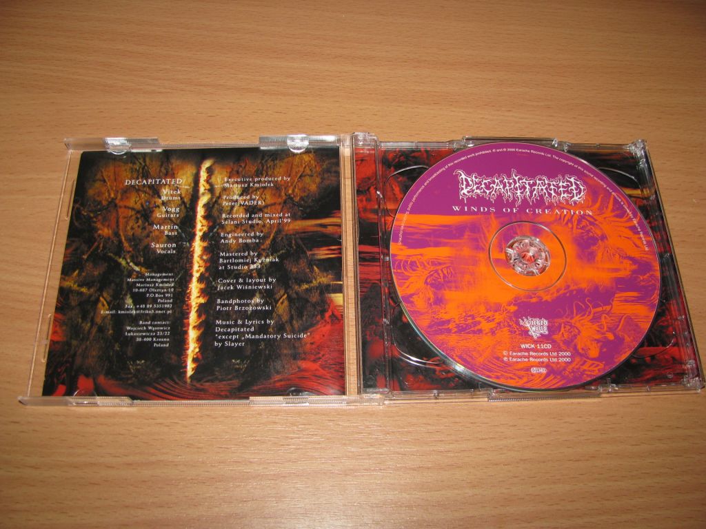 DECAPITATED - Winds Of Creation  (2007 Wicked World LIMITED CD/DVD) - фото фото фото 2