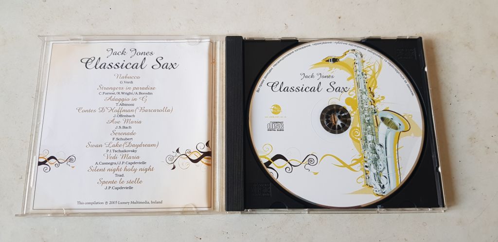 Jack Jones Classical Sax CD ліцензія - фото фото фото 2