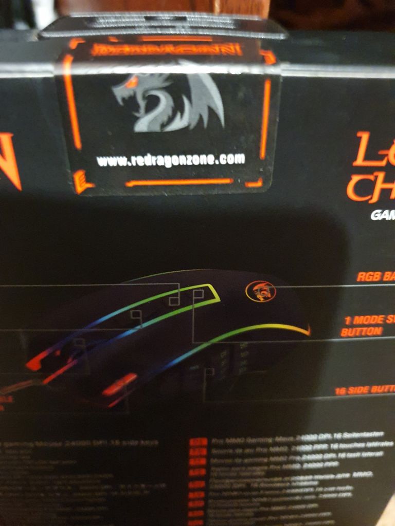 Мышка Redragon Legend Chroma RGB IR USB Black - фото фото фото 2