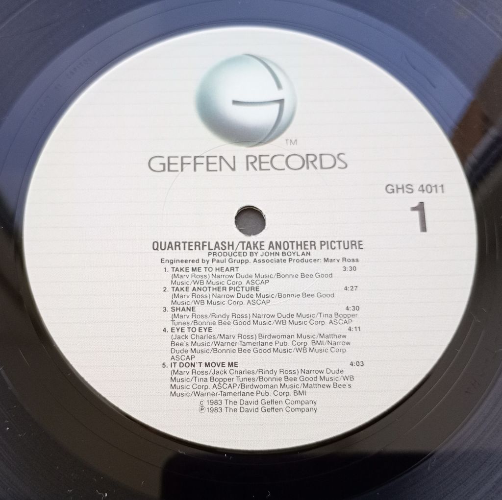 QUARTERFLASH Take Another Picture LP EX+ - фото фото фото 2