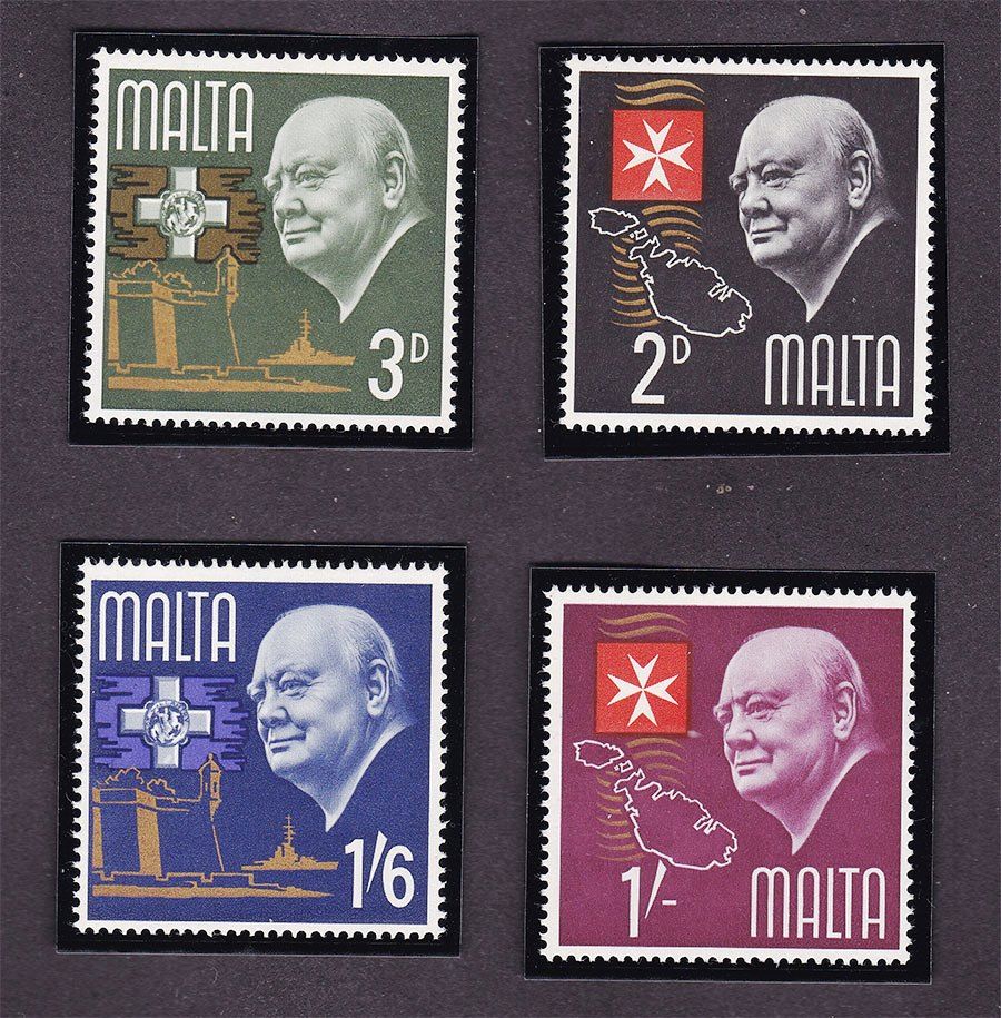 Мальта 1966 г   MNH -  личности - Черчилль - фото фото фото 0