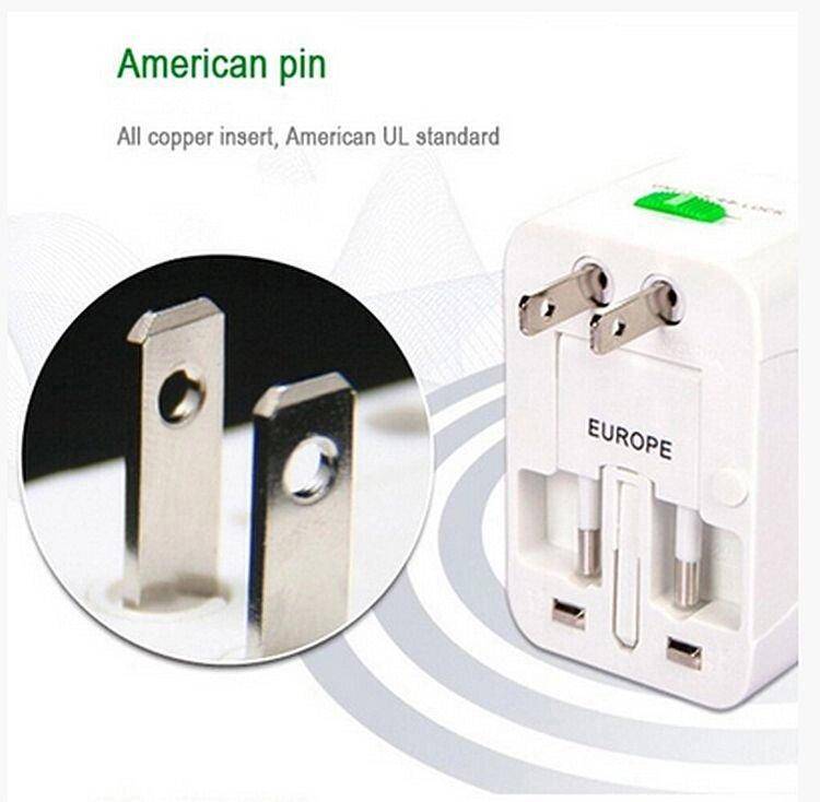 Туристический дорожный сетевой переходник Travel Universal Adaptor Surge Protector - фото фото фото 3