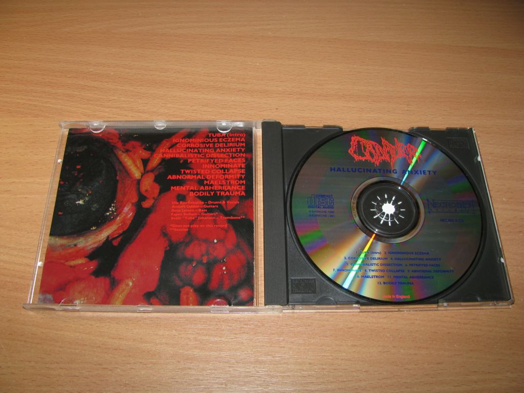 CADAVER - Hallucinating Anxiety  (1990 Necrosis Records) - фото фото фото 1