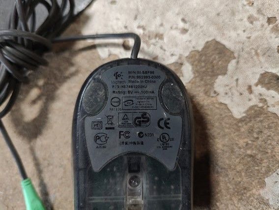 Брендовая оптическая мышь Logitech M-SBF96 PS/2 № 250306207 - фото фото фото 1