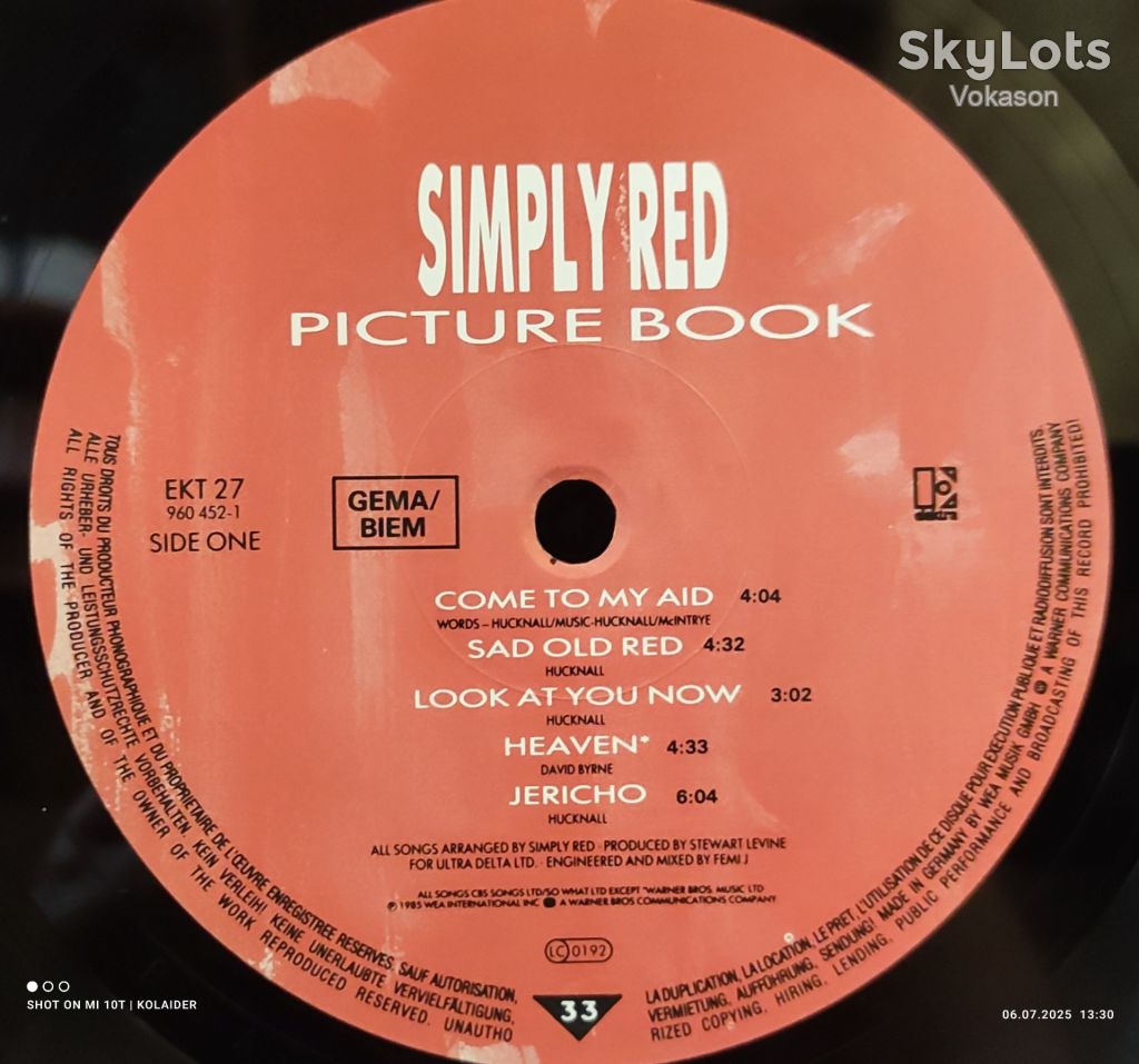 Simply Red  - Picture book  NM/VG++ - фото фото фото 2