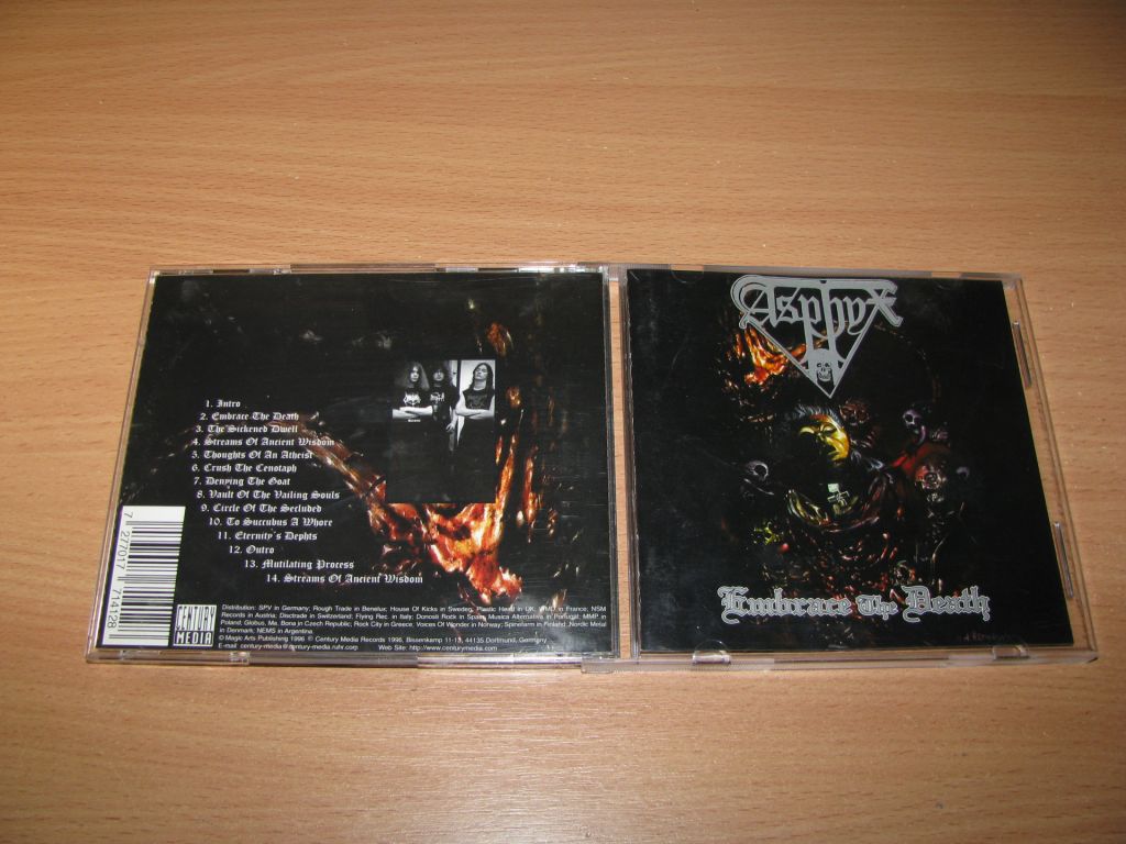 ASPHYX - Embrace The Death  (1996 Century Media 1st press) - фото фото фото 0