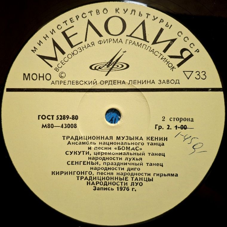 Bomas / Бомас - Традиционная Музыка Кении - 1976.   (LP). 12. Vinyl. Пластинка. Rare. - фото фото фото 3