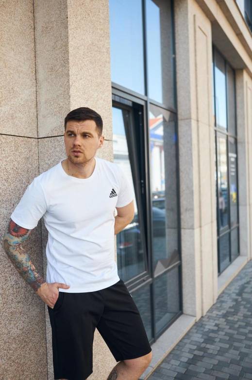 Футболка Adidas белая - фото фото фото 5