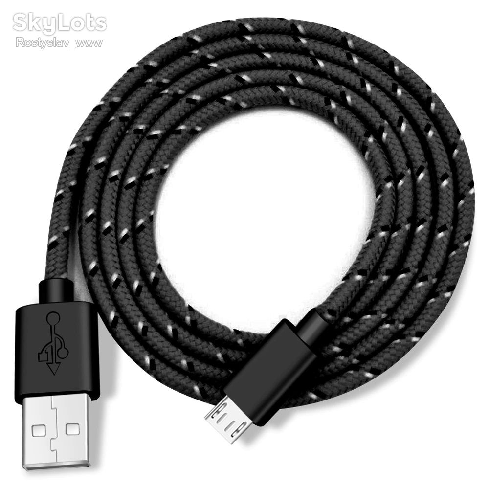 Кабель для зарядки MicroUSB 1.2м чорний - фото фото фото 2