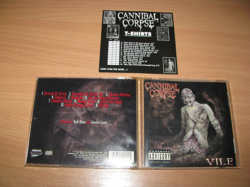 CANNIBAL CORPSE - Vile   (1996 Metal Blade USA 1st press) - фото фото фото 0