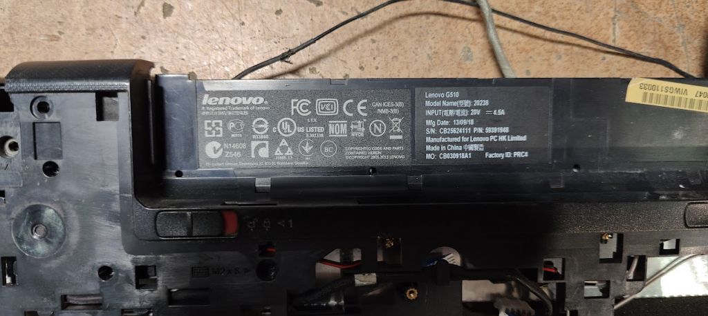 Корпус от ноутбука Lenovo G510 № 23090501 - фото фото фото 4