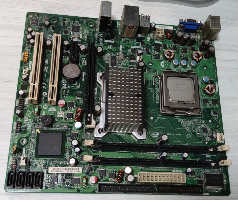 Материнськая плата Intel DG31PR Socket 775 + Intel Celeron 430 1.8 GHz - фото фото фото 0