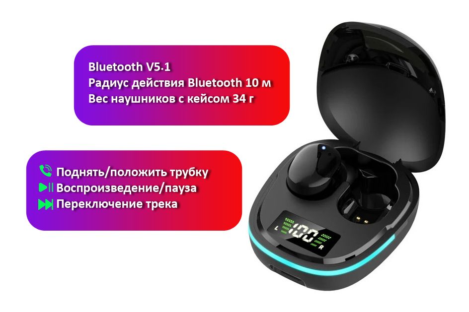 Наушников TWS G9S Bluetooth - фото фото фото 2