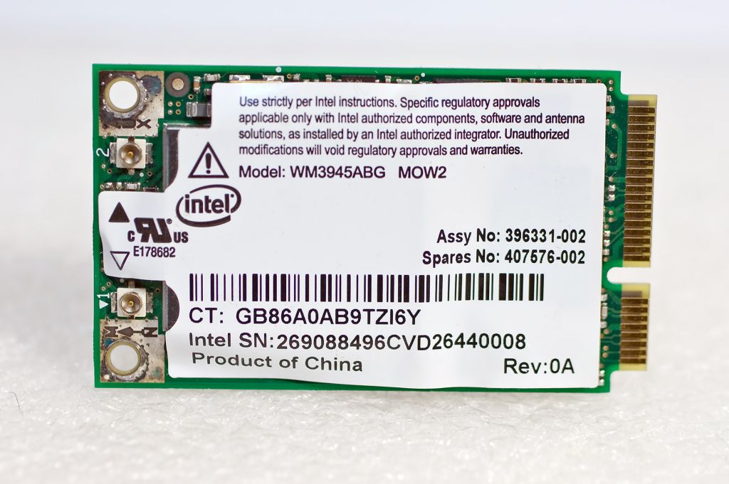 Wi Fi Intel WM3945ABG MOW2 модуль   (ноутбук) - фото фото фото 1