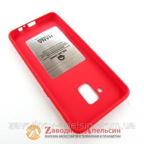 Samsung A8 plus A730 защитный чехол Jelly Case red - фото фото фото 1