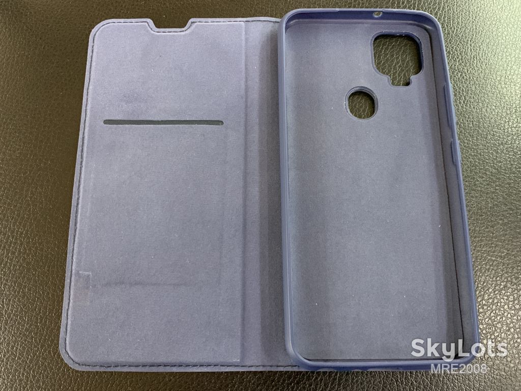 Чехол-книжка DEF Book case Fabric PU для ZTE Blade V2020 blue - фото фото фото 2