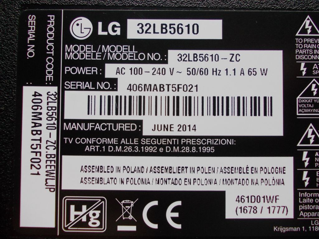 LVDS кабель EAD62572201 для телевизора LG 32LB563V - фото фото фото 3