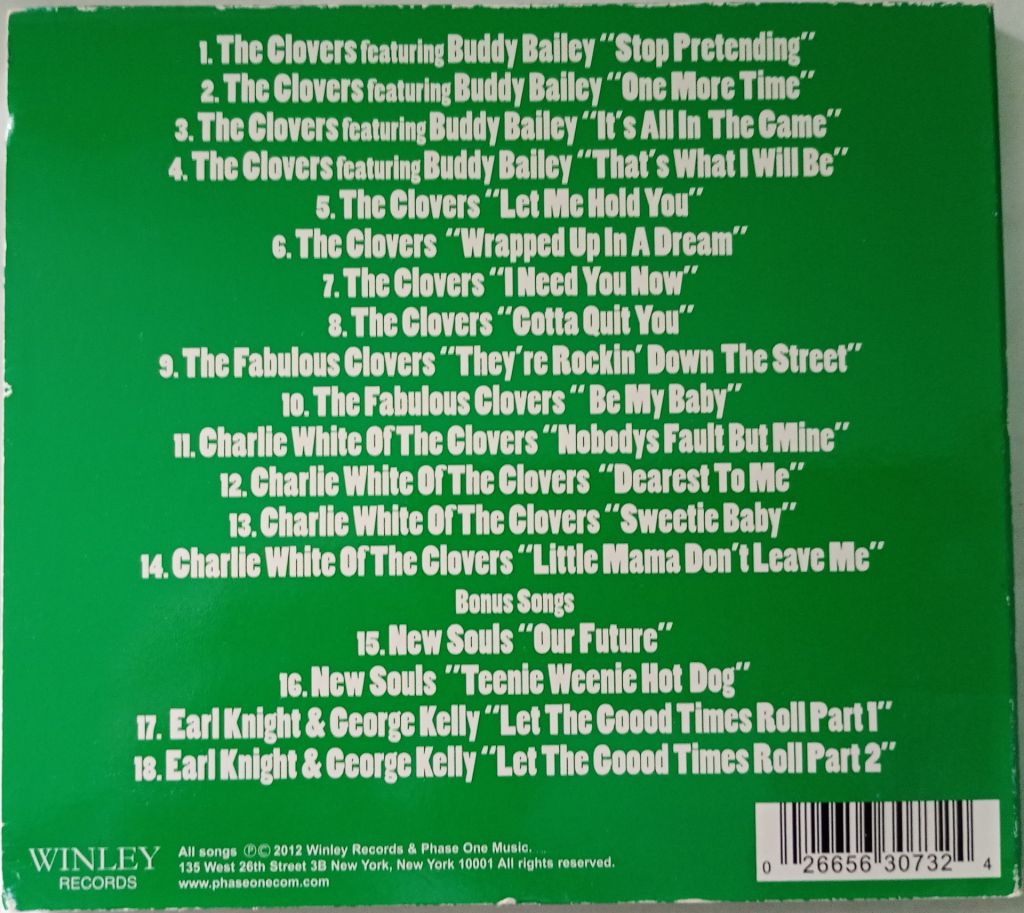 THE CLOVERS The Winley Recordings 1957-62 CD US - фото фото фото 2