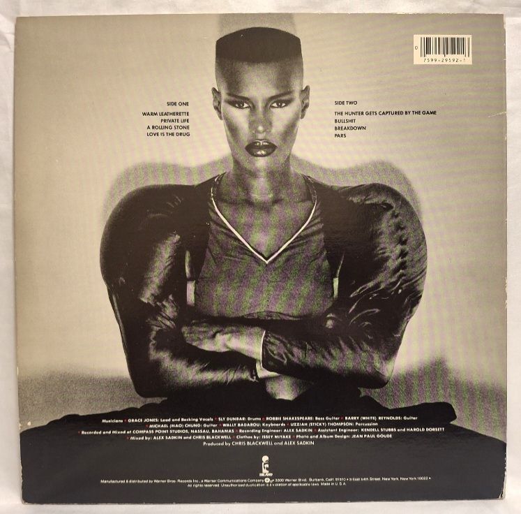 Grace Jones - Warm Leatherette - 1980.  (LP). 12. Vinyl. Пластинка. USA. - фото фото фото 1