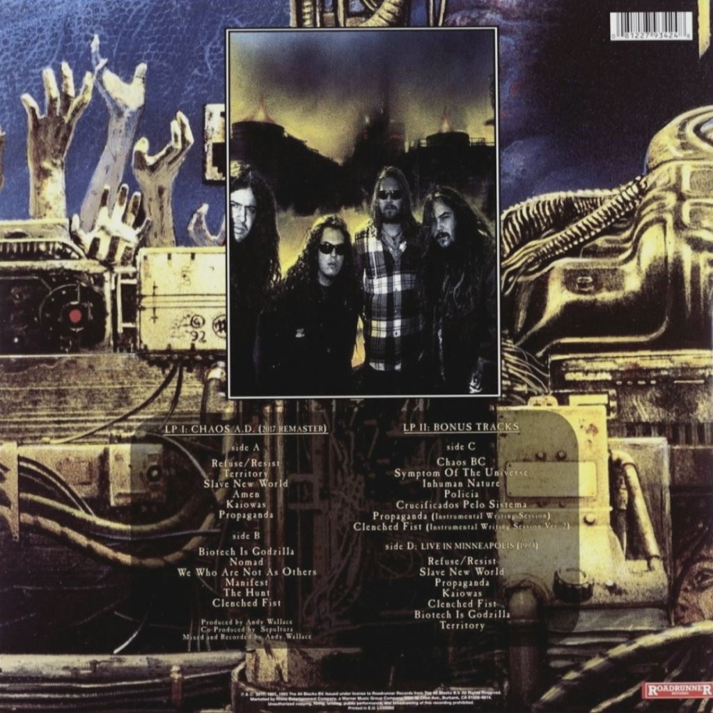 Sepultura - Chaos A.D. - 1993.  (2LP). 12. Vinyl. Пластинки. Europe. S/S - фото фото фото 1