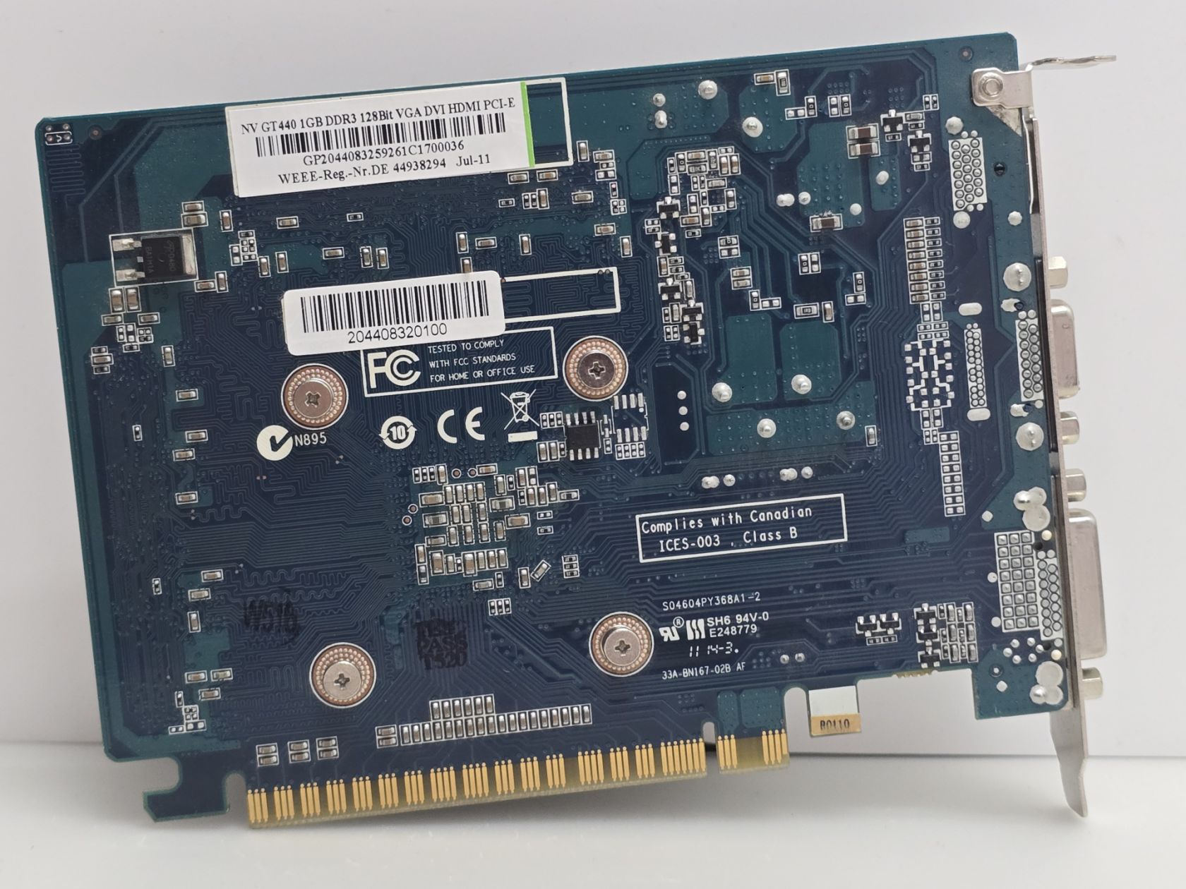 Відеокарта Nvidia GeForce GT 440 1GB - фото фото фото 2