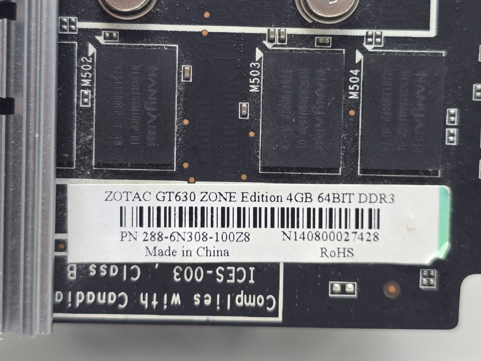 Відеокарта ZOTAC GeForce GT 630 4GB  (4Gb,DDR3,128 Bit,HDMI,PCI-Ex,Б/у) - фото фото фото 3