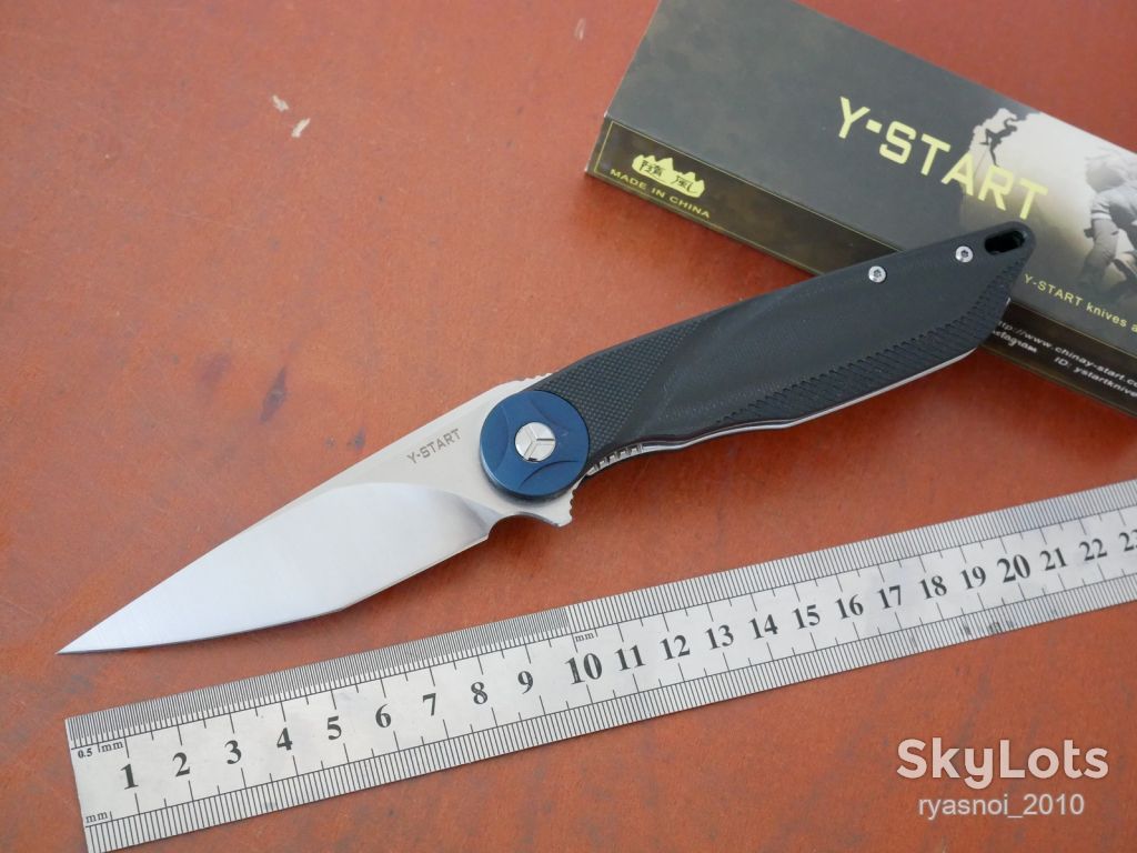 Y-START LK5024, D2, G10 Black, подшипник, Tactical, Flipper, EDC, Liner Lock - фото фото фото 1