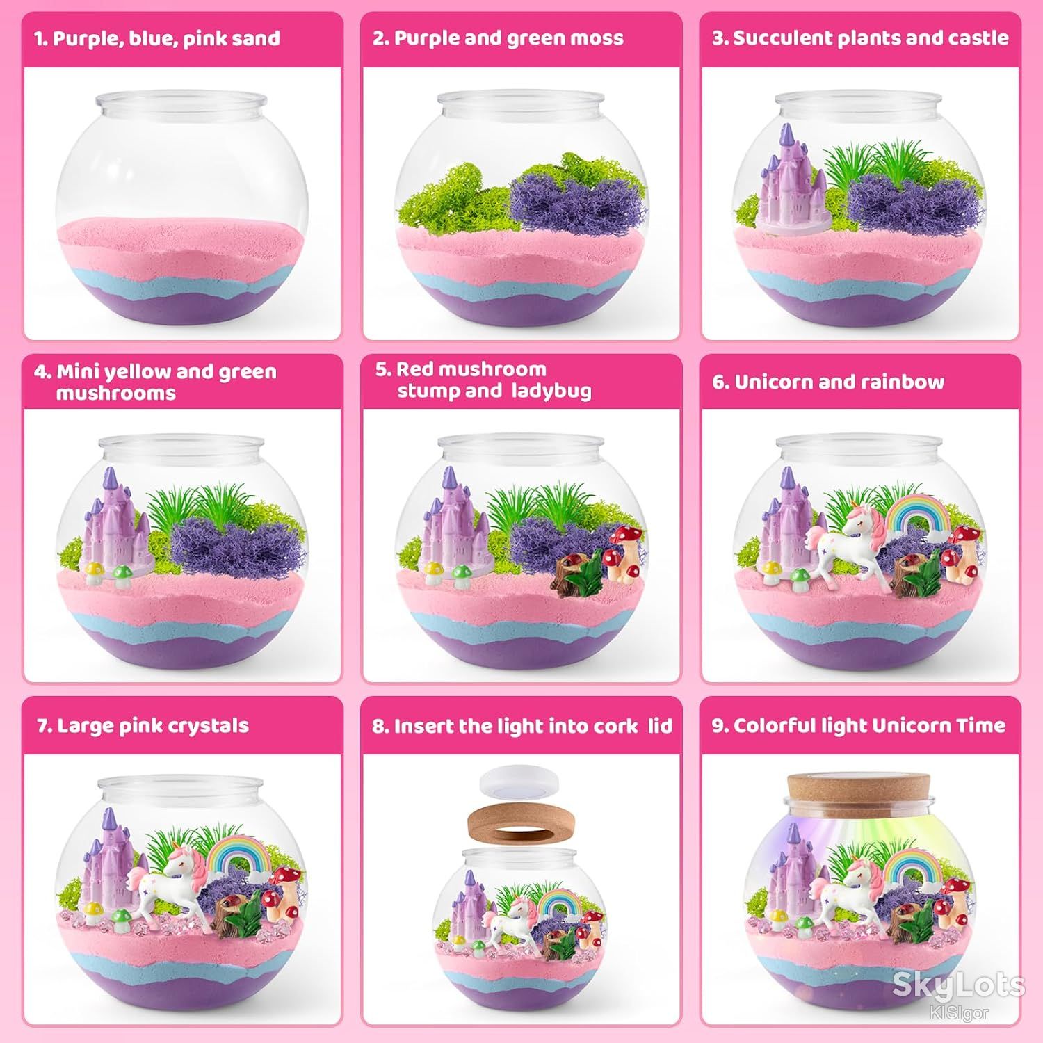 Дитячий творчий набір Unicorn Terrarium Kit *79151 - фото фото фото 1