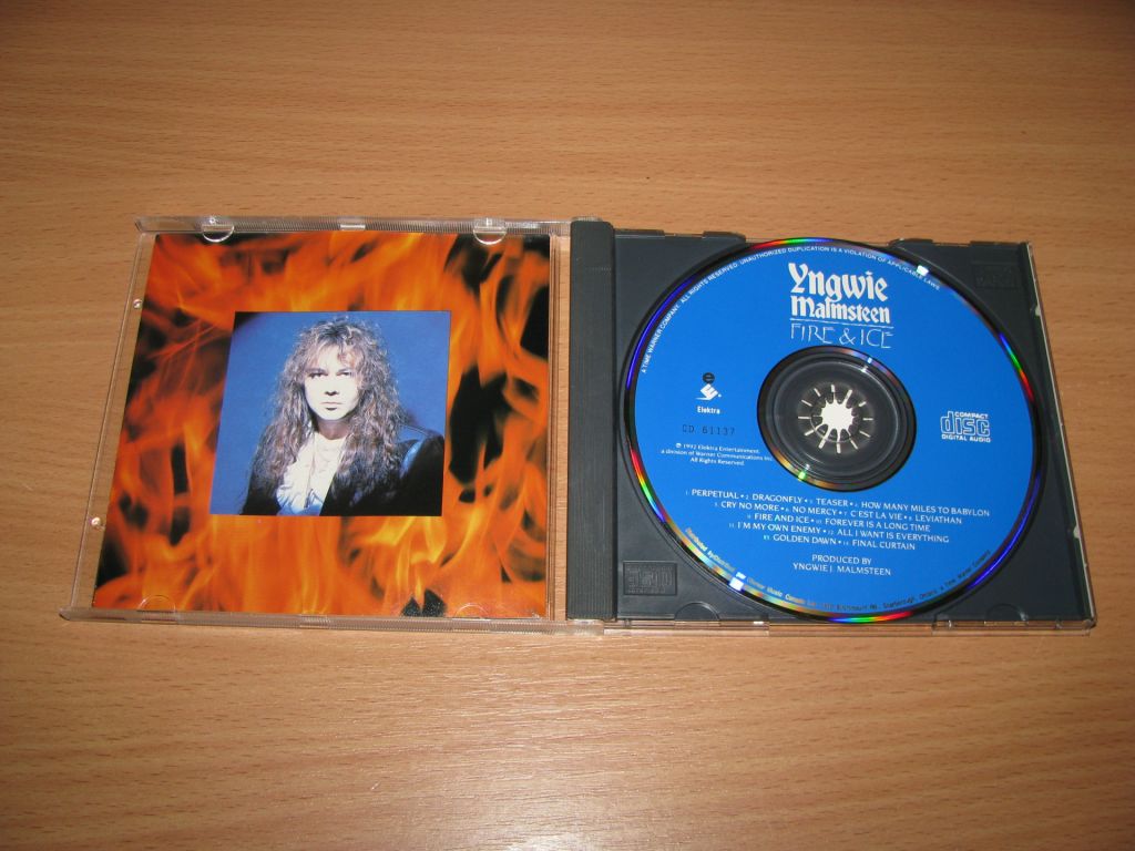 YNGWIE MALMSTEEN - Fire &amp; Ice   (1992 Elektra 1st press,Canada) - фото фото фото 1