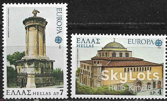 Греция 1978 Европа CEPT Mi 1314-1315 MNH - фото фото фото 0