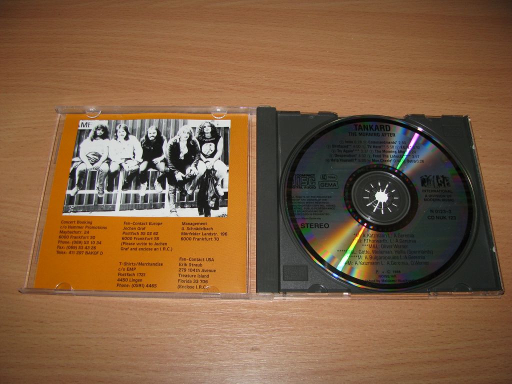 TANKARD - The Morning After   (1988 Noise NO BARCODE,W.Germany) - фото фото фото 1