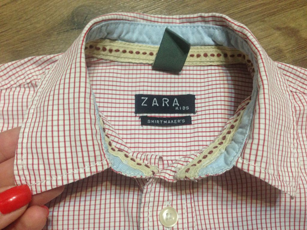 Рубашка для мальчика Zara,р.116-122,5-7лет,хлопок - фото фото фото 2