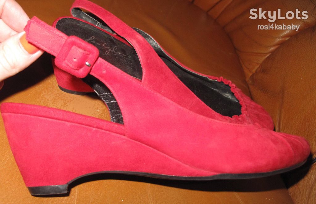 червоні босоніжки замша Footglove р38,5 - фото фото фото 0