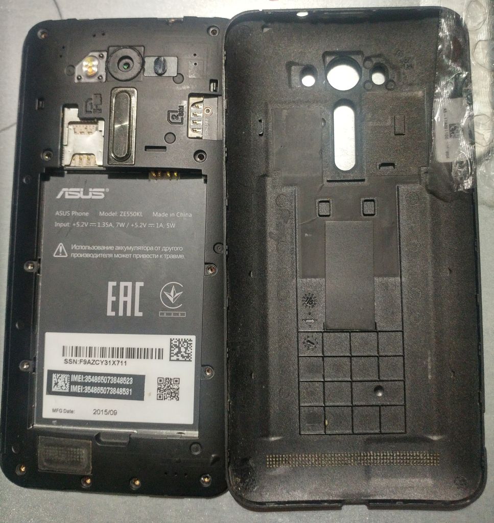 ASUS ZenFone 2 Laser ZE550KL кришка і інші запчастини - фото фото фото 0