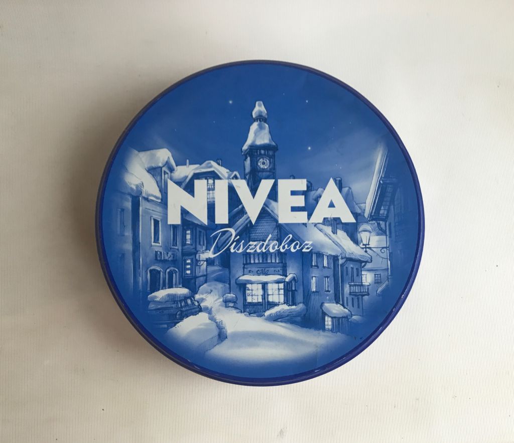 Коробка від крему NIVEA DISDOBOZ. Метал. - фото фото фото 0