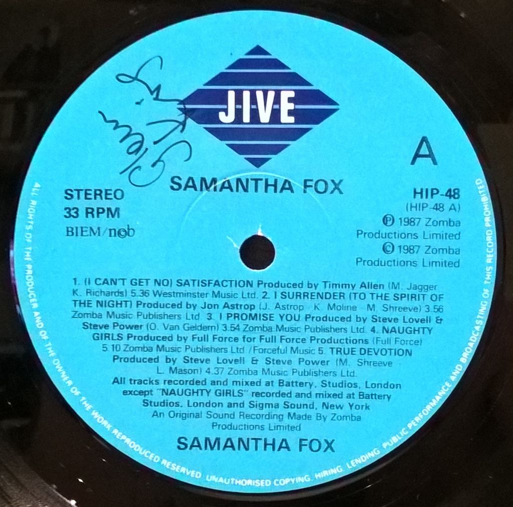 Samantha Fox - Samantha Fox - 1987.   (LP). 12. Vinyl. Пластинка. Scandinavia - фото фото фото 5