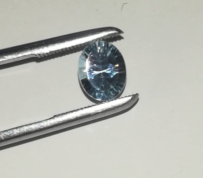Натуральный топаз голубой 2.78ct 9.6x7.8mm - фото фото фото 8