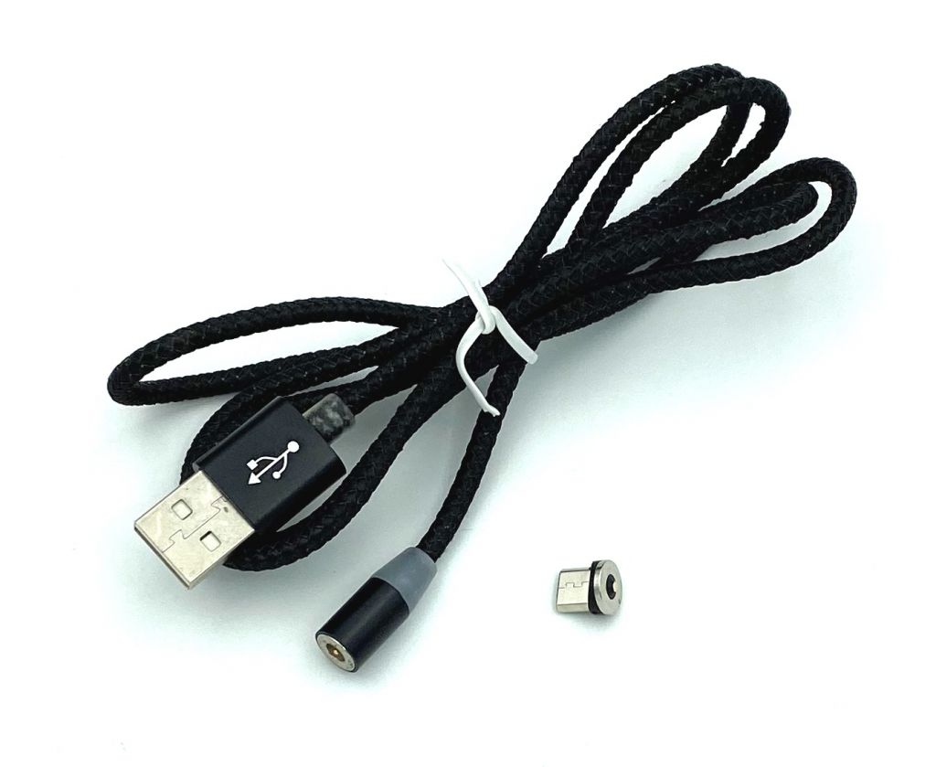 Магнитный дата кабель Metal Magnetic 360 DENMEN D09V Micro USB Черный - фото фото фото 1