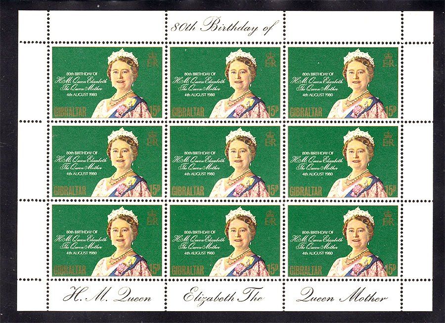 ZM Гибралтар 1980 г  MNH - м/л - фото фото фото 0