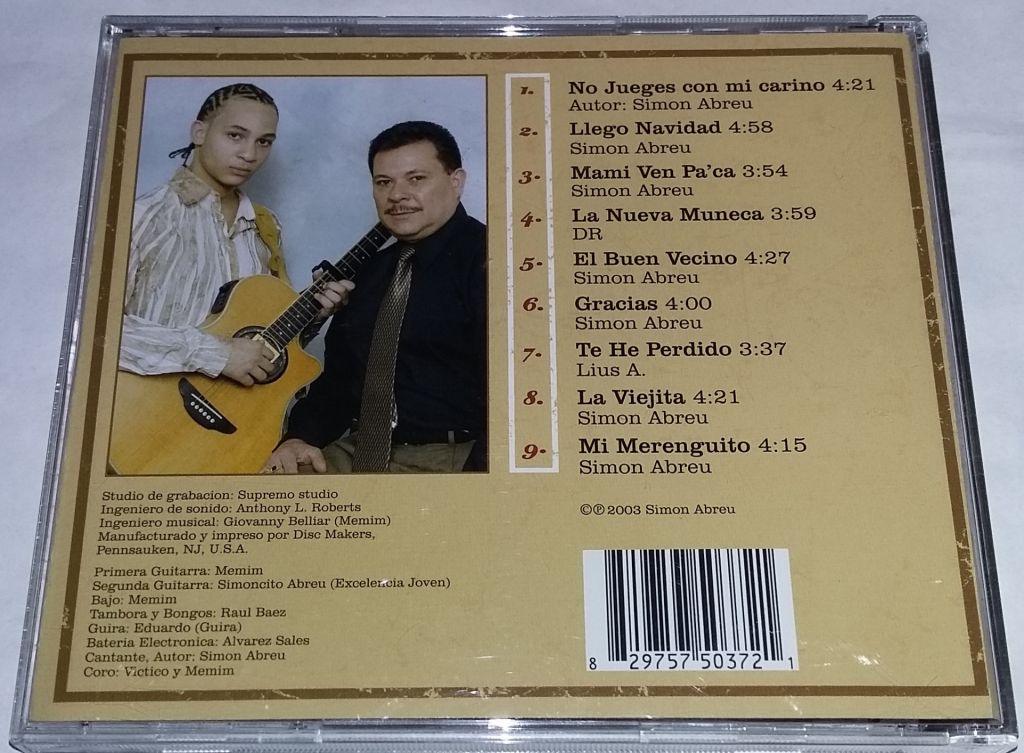 SIMON Y SU CONJUNTO ABREU Mami Ven Pa'ca  CD US - фото фото фото 2