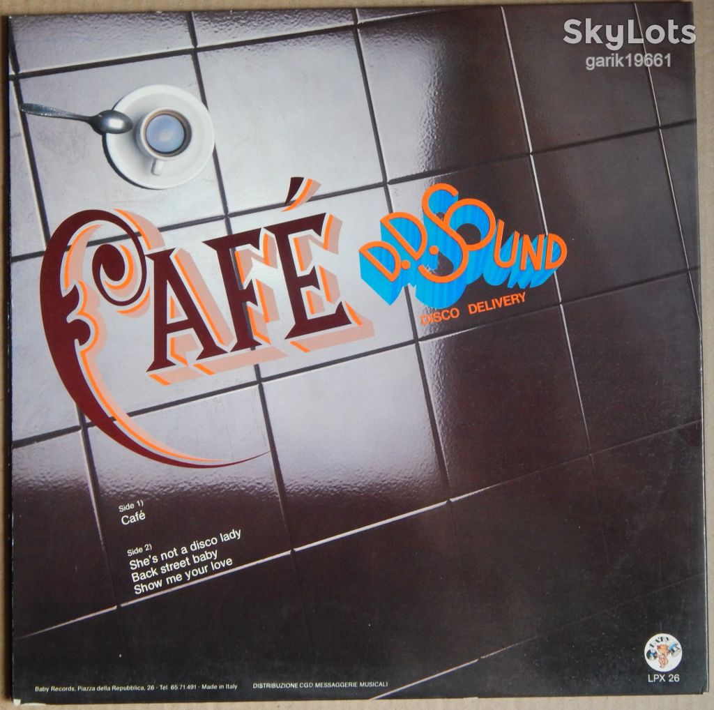 D.D. Sound – Cafe  (Baby Records – LPX 26, Italy) NM-/NM- - фото фото фото 1