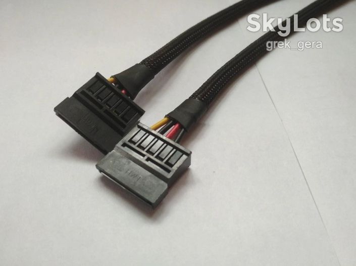 Кабель питания 4 Pin IDE Molex to 2 SATA - фото фото фото 0