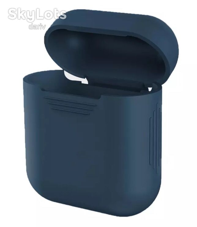 Чехол для наушников Apple Airpods Dark blue - фото фото фото 0