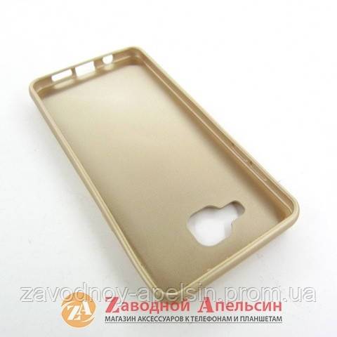 Samsung A5 A510 2016 чехол кожа Momax gold - фото фото фото 1