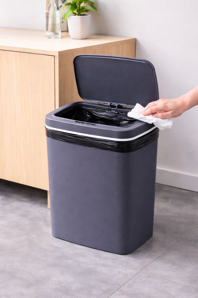 Відро для сміття зі смарт-датчиком Smart trash can 6л Синій - фото фото фото 0