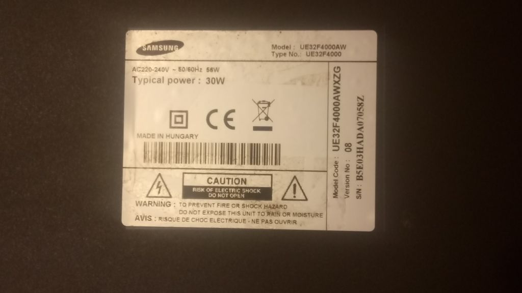 ПЛАТА БЛОК ПИТАНИЯ BN44-00604F C TV SAMSUNG UE32F4000 РАЗБОРКА - фото фото фото 5